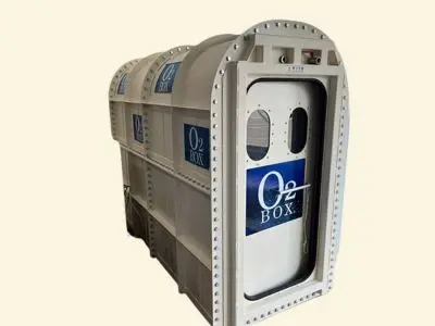 酸素カプセル買取り タイムワールド O2BOX 高気圧酸素ボックス 1~2人用 酸素濃縮器付