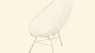 メトロクス アカプルコチェア ホワイト 一人掛け用
