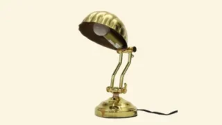 ヴィンテージ スタンドライト シェル型ランプ