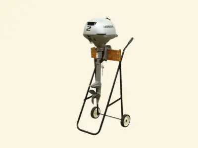 ホンダ 船外機 2馬力 4ストローク トランサム40cm BAAC S脚 2021年製