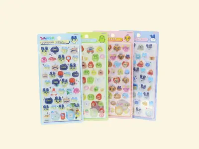 サンスター文具 ボンボンドロップシール たまごっち 4枚セット